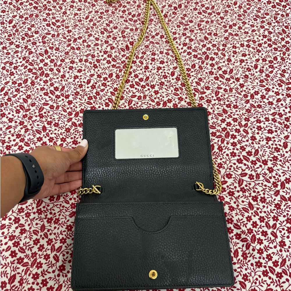 Gucci Marmont Leather Mini Chain Bag - Picture 3 of 4